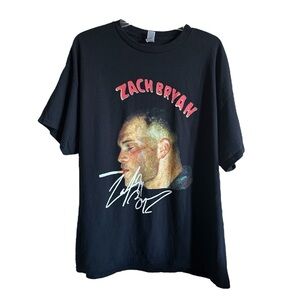 ZACH BRYAN Black Graphic Tee Shirt - Men’s XL